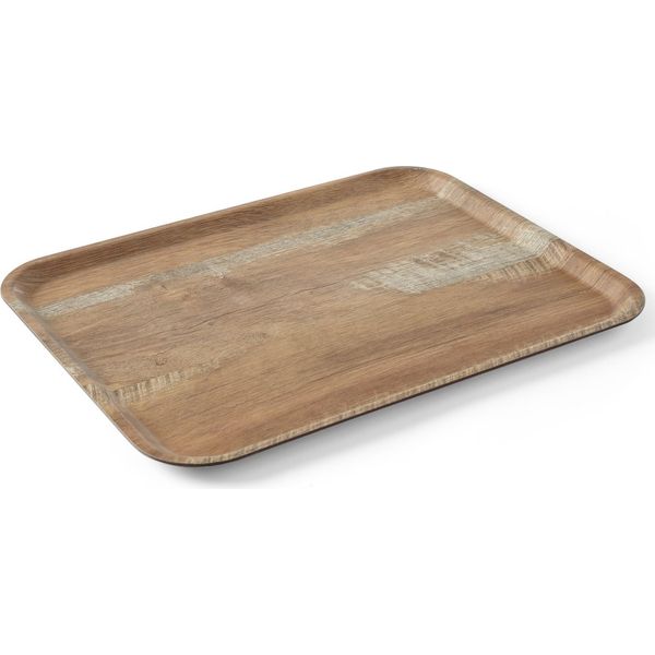Vassoio Da Portata In Melamina Effetto Legno, Amerbox, Legno, 370X530 Mm-image