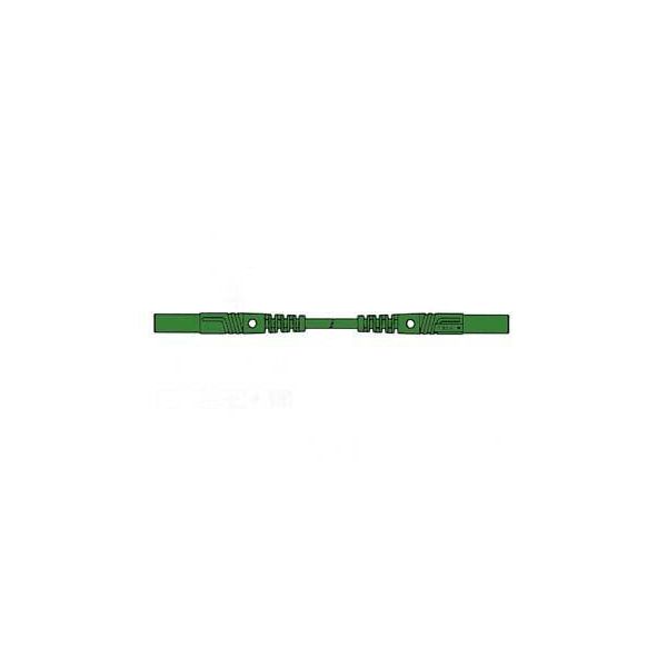 Cavo Di Misura Stampato Ad Iniezione Protetto Da Contatto 4Mm 100Cm / Verde (Mlb/Gg-Sh 100/1)-image
