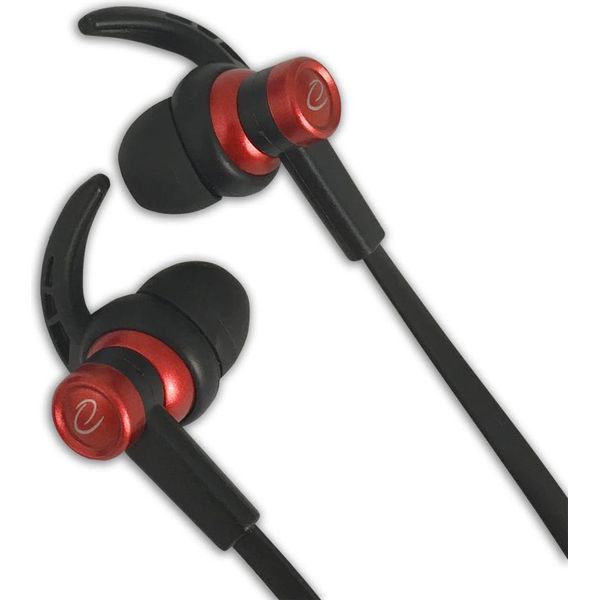 Auricolari Esperanza Con Microfono E Controllo Volume Eh201 Nero/Rosso-image