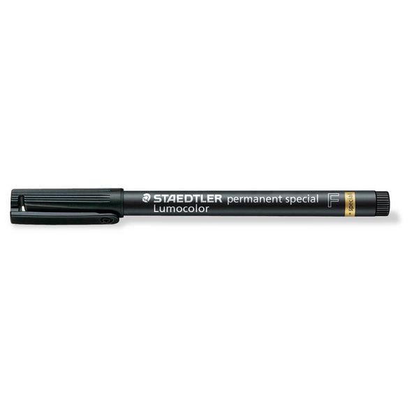 Staedtler® 319 F-9 Penna A Punta Fine Penna Universale Lumocolor® - Speciale Permanente, Nero, 0,6 Mm-image