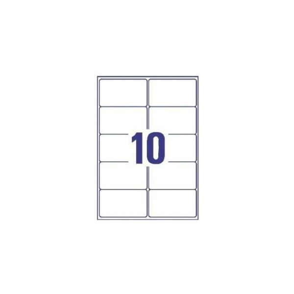 Avery - Adressetiketten - Weiß - 99,1 X 57 Mm - 1000 Etikett(En) (100 Bogen X 10) (L7173-100)-image