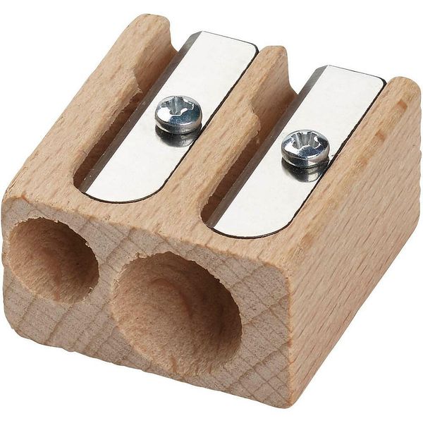 M+R 704110000 Doppel-Spitzer, Aus Holz, Blockform-image