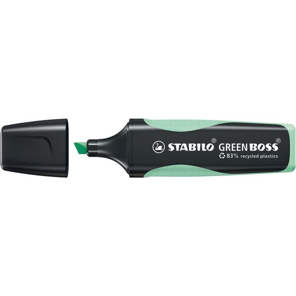 Stabilo® 6070/116 Evidenziatore Ecologico - Verde Boss Pastello - Penna Singola - Accenno Di Verde Menta-image