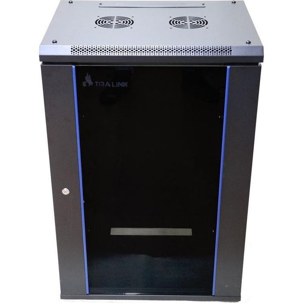 Extralink 18U 600X450 Black | Rack Cabinet | Wall-Mounted-image
