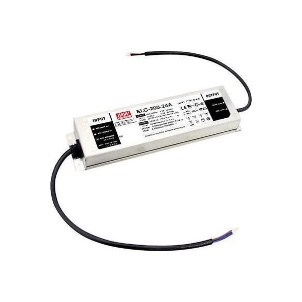 ELG-200-24DA-3Y Trasformatore Led Driver Led A Tensione Costante E Corrente Costante 201,6 W 8,4 A (ELG-200-24DA-3Y)-image