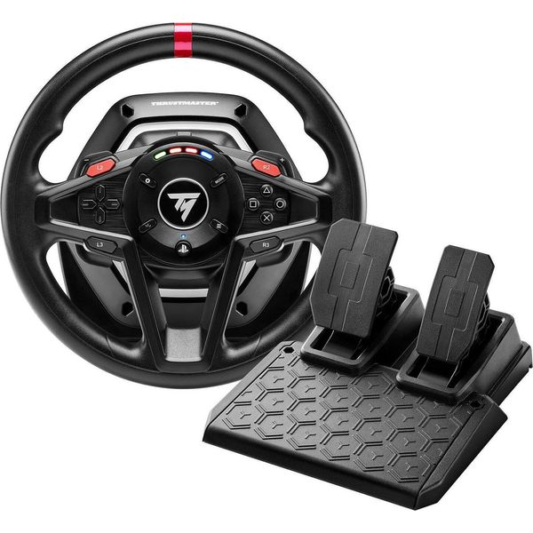 Thrustmaster T128-P Nero Usb Sterzo + Pedali Analogico Pc, Playstation 4, Playstation 5-image