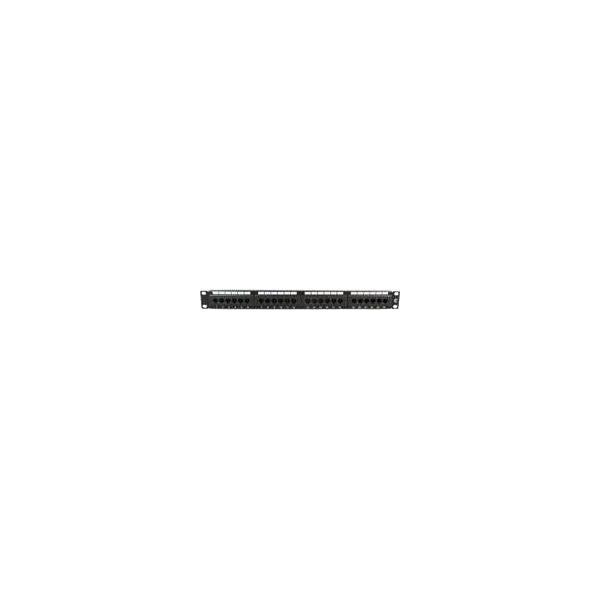 Microconnect - Patch Panel - Schwarz - 48.3 Cm (19") - 24 Ports"-image