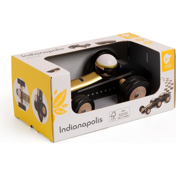 Mondo Classico Auto Giocattolo In Legno Indianapolis Auto Da Corsa Per Bambini-image