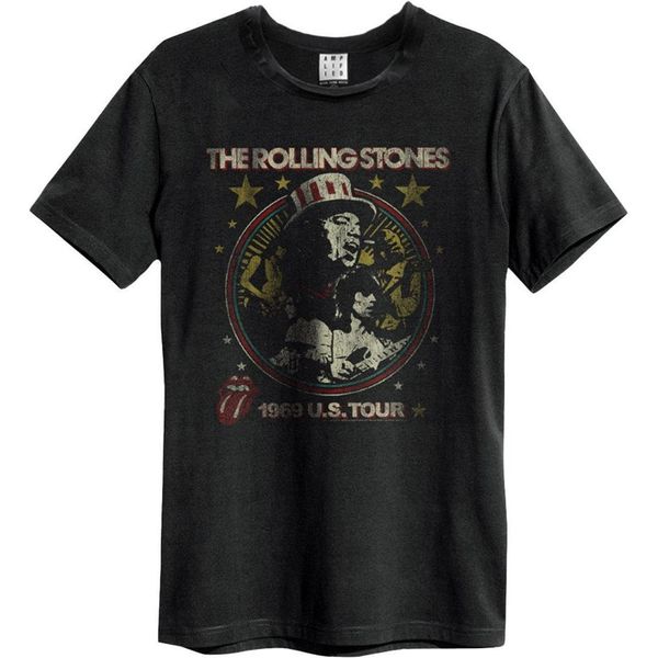 Amplified - Maglietta "Us Tour 69"" Per Uomo/Donna Unisex GD3856 (Xl) (Nero)"-image