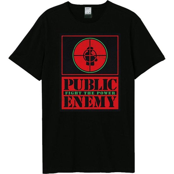 Amplified - Maglietta "Fight The Power Target"" Per Bambini/Donne Unisex GD3878 (Xxl) (Schwarz/Rot)"-image