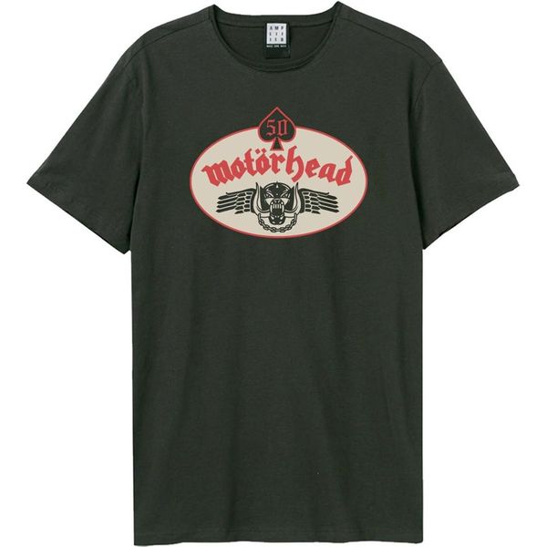 Amplified - Maglietta "50Th Emblem Patch"" Per Uomo/Donna Unisex GD4015 (L) (Charcoal)"-image