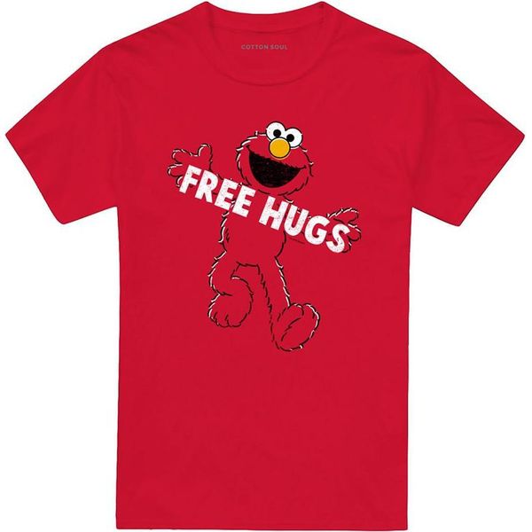 Sesame Street - Maglietta "Free Hugs"" Per Uomo/Donna Unisex TV21256 (Xl) (Rosso)"-image