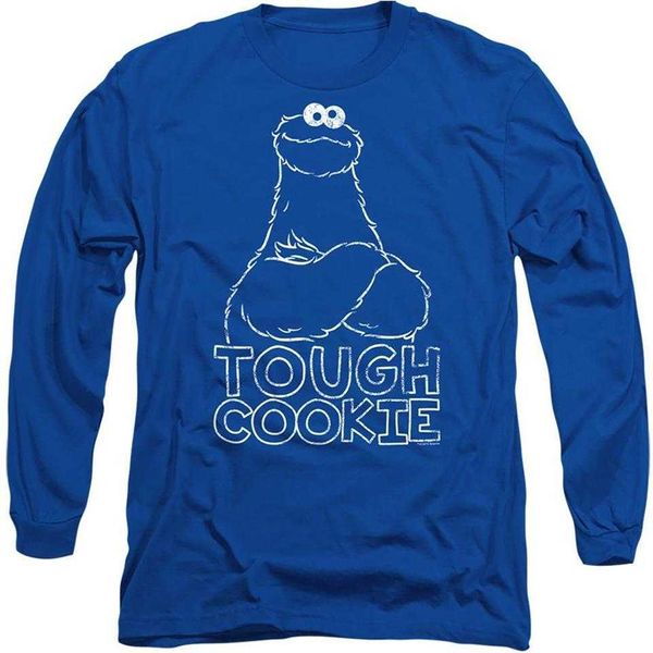 Sesame Street - Maglietta "Touch Cookie"" Per Uomo/Donna Unisex, Manica Lunga TV21270 (M) (Blu Royal)"-image