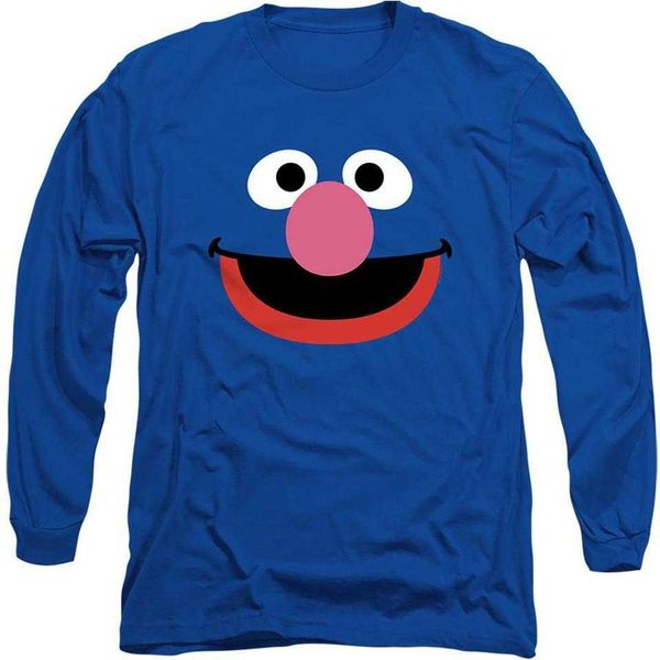 Sesame Street - Maglietta Unisex Uomo/Donna, Manica Lunga TV21273 (S) (Blu Reale)-image