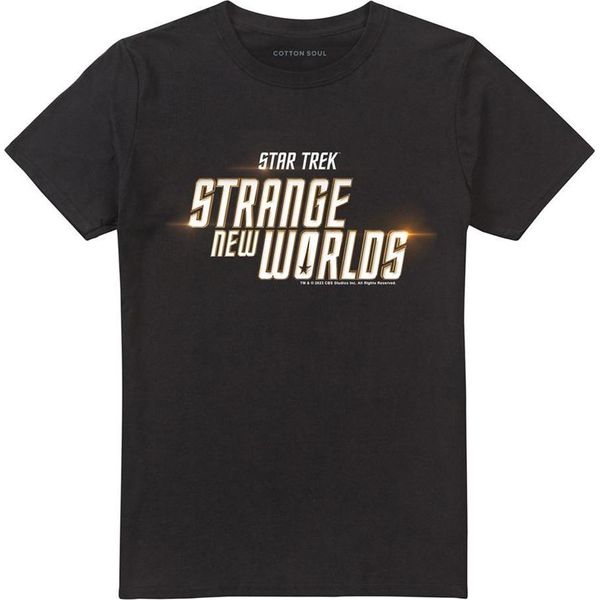 Star Trek - Maglietta "Strange New Worlds"" Per Uomo/Donna Unisex TV21842 (5XL) (Nero)"-image