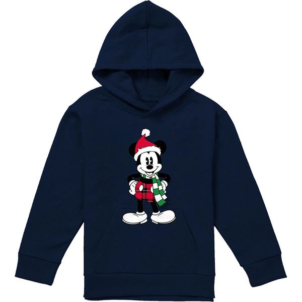 Disney - Maglia Con Cappuccio Per Bambini, Disegno Natalizio TV22262 (152-158) (Navy)-image