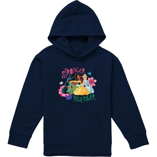 Principessa Disney - "Più Forti Insieme"" Kapuzenpullover Per Bambini TV22271 (128) (Marine)"-image