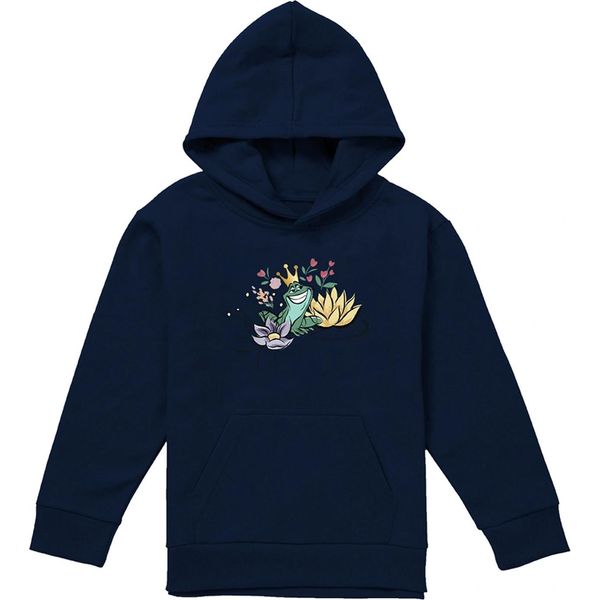 La Principessa E Il Ranocchio - Kapuzenpullover Per Bambini TV22275 (152-158) (Marine)-image