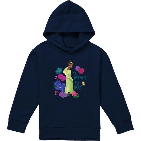La Principessa E Il Ranocchio - "I Miei Sogni, La Mia Strada"" Kapuzenpullover Per Bambini TV22273 (116) (Marine)"-image