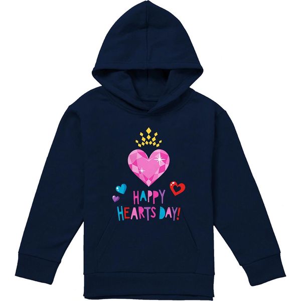 Principessa Disney - "Buon Giorno Dei Cuori!"" Kapuzenpullover Per Bambini, Valentinstag TV22290 (116) (Marine)"-image