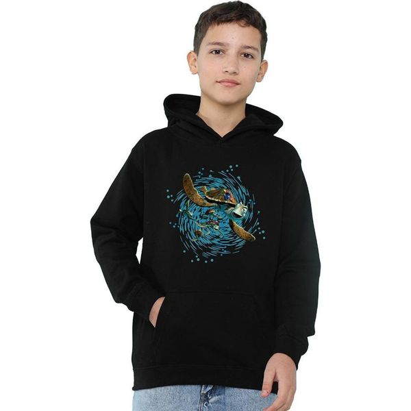 Alla Ricerca Di Nemo - Felpa Con Cappuccio "Crush Ride The Wave"" Per Bambini TV22594 (152-158) (Marina)"-image