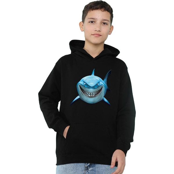Alla Ricerca Di Nemo - Felpa Con Cappuccio "Shark Smile"" Per Bambini TV22595 (116) (Navy)"-image