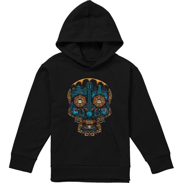Coco - "Cranio Colorato Del Giorno Dei Morti"" Kapuzenpullover Per Bambini TV22688 (116) (Marine)"-image