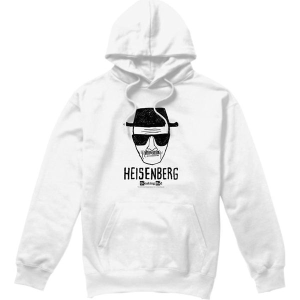 Breaking Bad - Felpa Con Cappuccio "Heisenberg"" Per Uomo/Donna Unisex TV22668 (L) (Bianco)"-image