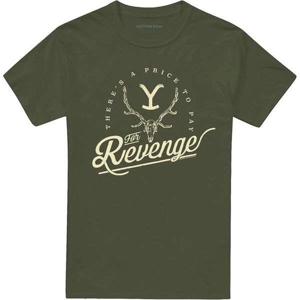 Yellowstone - Maglietta "Theres A Price To Pay"" Per Uomo/Donna Unisex TV22851 (Xl) (Verde Militare)"-image