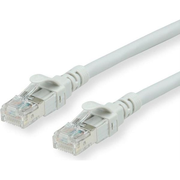 Roline - Cavo Patch - RJ-45 (M) Bis RJ-45 (M) - 15 M - Utp - Cat 6 - Alogenato, Geformato, Verseilt - Grau (21.15.2508-image