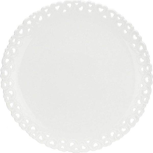 La Porcellana Bianca Piatto Torta Decorato 34 Cm P003900034-image
