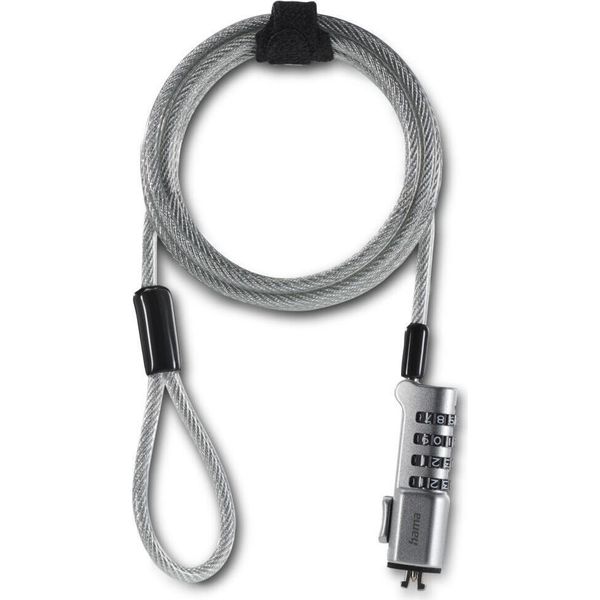 Hama Laptop Lock Nano Serratura A Combinazione A 4 Cifre Acciaio Al Carbonio Argento - Laptop Lock Nano - Serratura A Combinazione A 4 Cifre - Auto-image