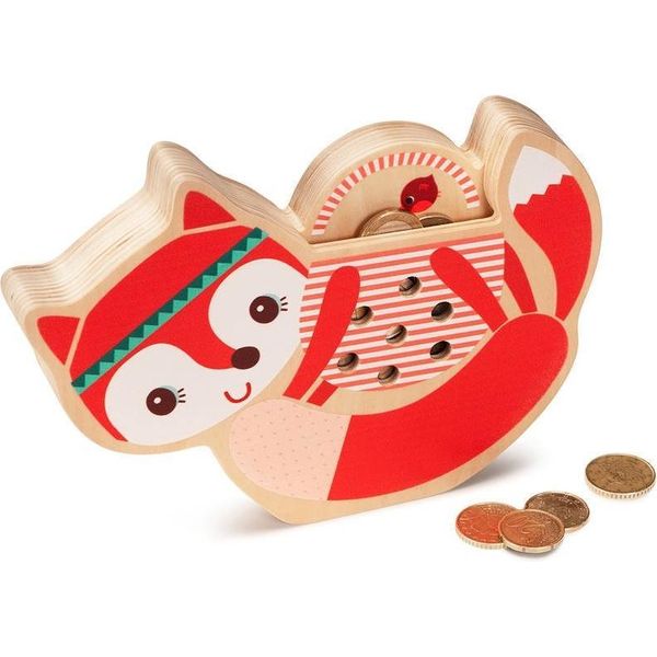 Salvadanaio Lilliputiens Alice - Salvadanaio In Legno Per Bambini Con Animali-image