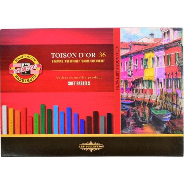 KOH-I-NOOR Toisor D'or Pastelli Morbidi Set Di Pastelli Secchi 36 Pz-image