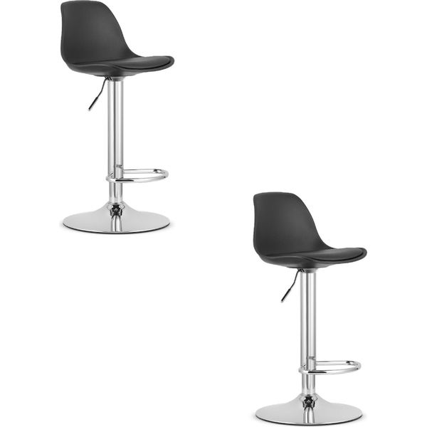 Hoga Hocker - Nero / Base Cromata X 2-image