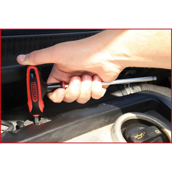 Ks Tools 151.8155 Set Di Chiavi Esagonali Con Impugnatura A T 8 Pz-image