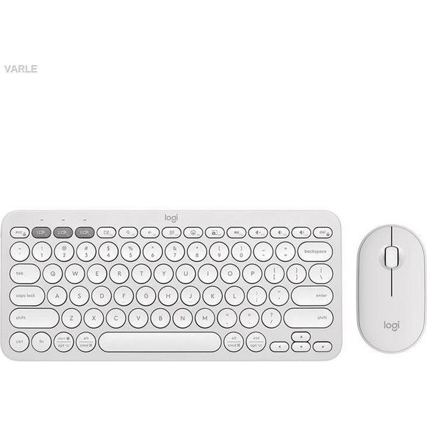 Logitech Logitech 920-012240 Tastiera Mouse Incluso Universale Rf Wireless + Bluetooth Qwerty Us International White-image