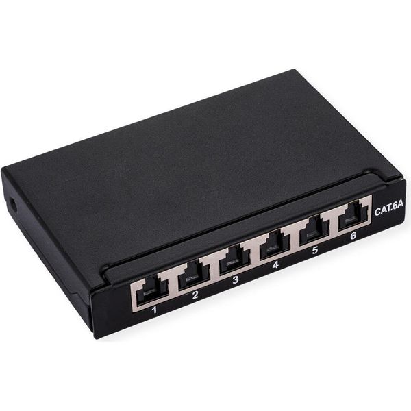 Roline Mini-Patchpanel 6Xrj45 Geschirmt Kat.6A/Kl.Ea 0.5HE (26.11.0299)-image