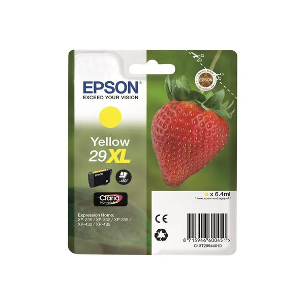 Original Epson Expression Home XP-342 (C13T29944012 / 29XL) Druckerpatrone Gelb-image