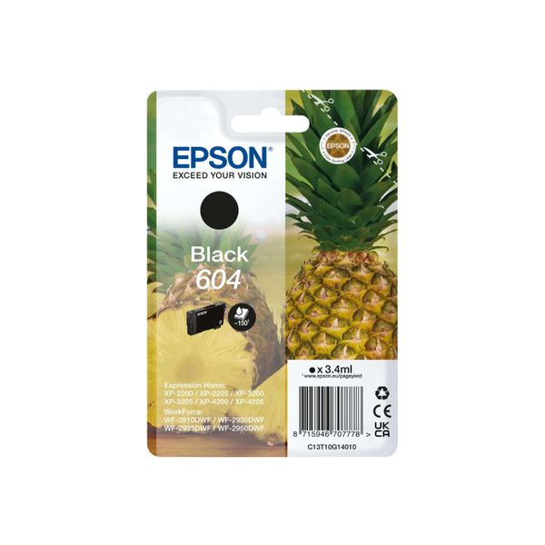 Original Epson C13T10G14010 / 604 Druckerpatrone Schwarz-image