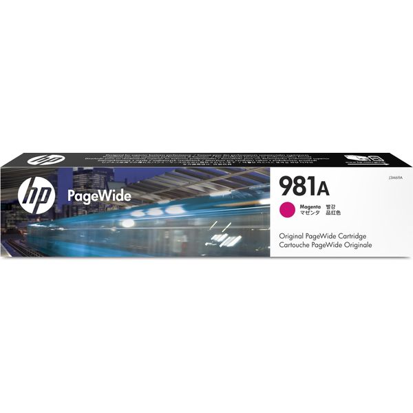 Original Hp Pagewide Enterprise Color Flow Mfp 586 Dn (J3M69A / 981A) Druckerpatrone Magenta-image