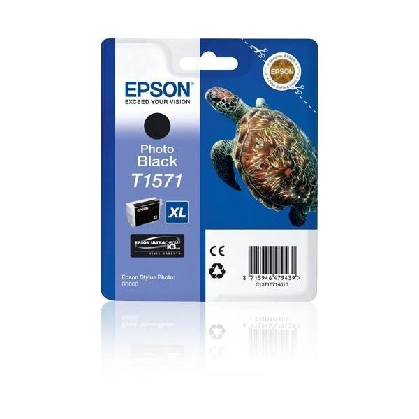 Original Epson T1571 (C13T15714010) Druckerpatrone Photo Schwarz-image