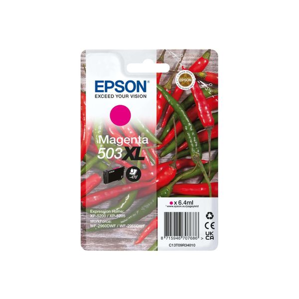 Original Epson Workforce WF-2960 Series (C13T09R34010 / 503XL) Druckerpatrone Magenta-image