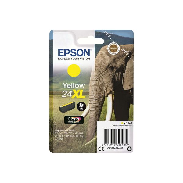 Original Epson 24XL (C13T24344012) Druckerpatrone Gelb-image