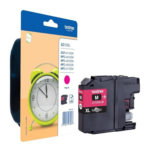 Original Brother MFC-J 4710 Dw (LC-125XLM) Druckerpatrone Magenta-image