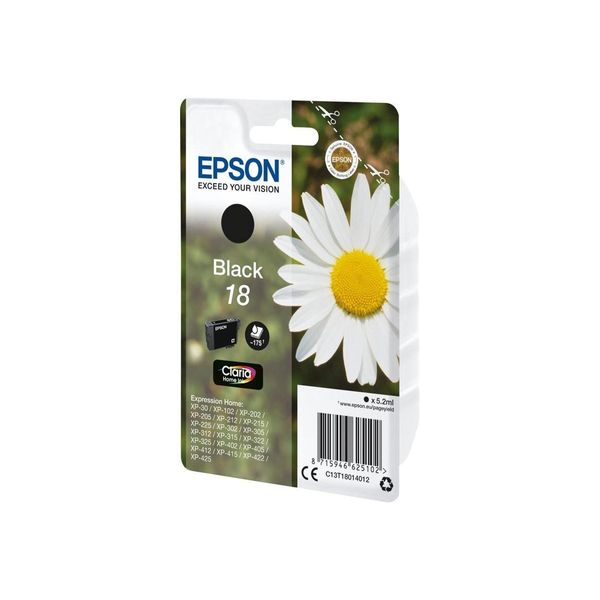 Original Epson Expression Home XP-305 (C13T18014012 / 18) Druckerpatrone Schwarz-image