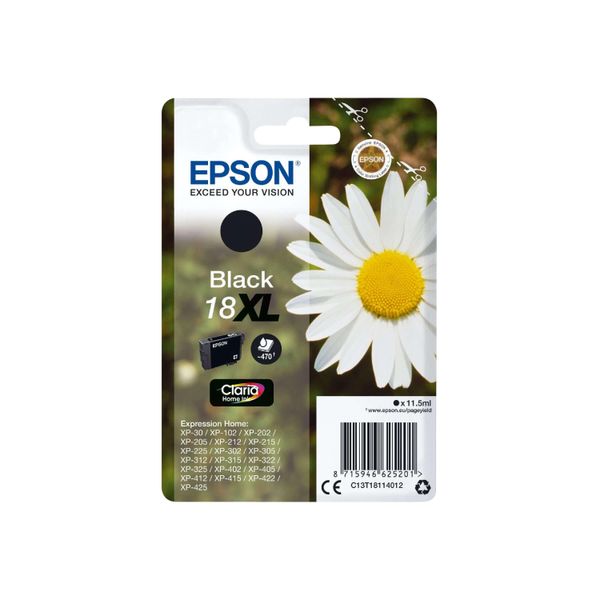 Original Epson Expression Home XP-30 (C13T18114012 / 18XL) Druckerpatrone Schwarz-image