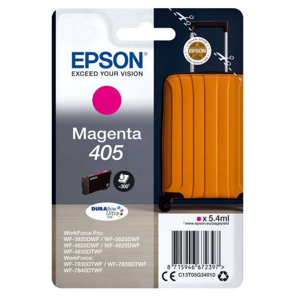 Original Epson C13T05G34010 / 405 Druckerpatrone Magenta-image
