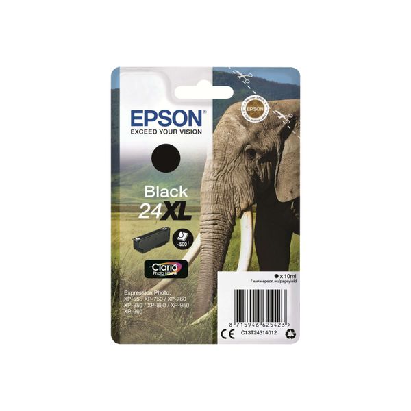 Original Epson Expression Photo XP-860 (C13T24314012 / 24XL) Druckerpatrone Schwarz-image