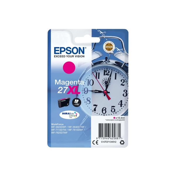 Original Epson Workforce WF-3620 Wf (C13T27134012 / 27XL) Druckerpatrone Magenta-image